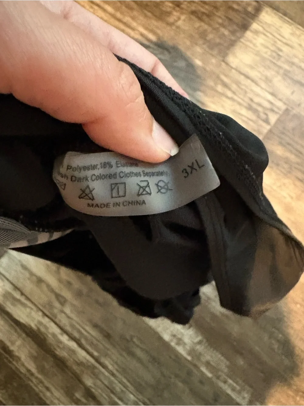 NWOT Black Daisy Swim Dress Women’s Size 3XL